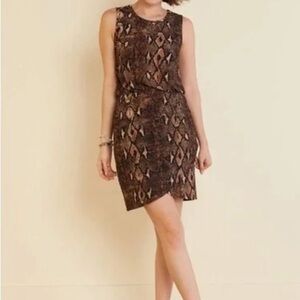 Sundays in Brooklyn Snakeskin Printed Dress